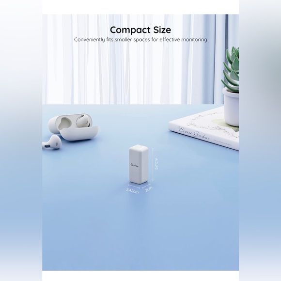 VEGOATY WiFi Thermometer Hygrometer - Smart Sensor Für Innen & Außen Mit App